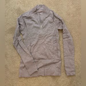 Lilac Lululemon quarter zip top
